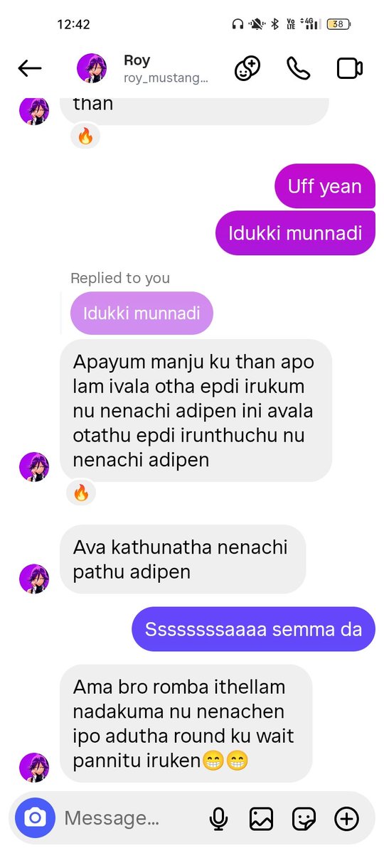 Rajesh__manju's tweet photo. @testuser0400 
☝🏻En pondati ya last aa othavan, en pondati ya othavan kuda chat panrathu kuda semma mood aguthu, poi avan kitta en pondati koothi 🔥 epdi nu kettu paarunga ufffffffffffffffffffffff_ https://t.co/IQoy2yxwf4