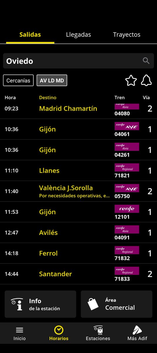 RodrigoDMendez's tweet photo. @PavloCE168900 @GuillerCil Renfe vende un servicio denominado AVE que llega a Oviedo https://t.co/0tM1JdjL48