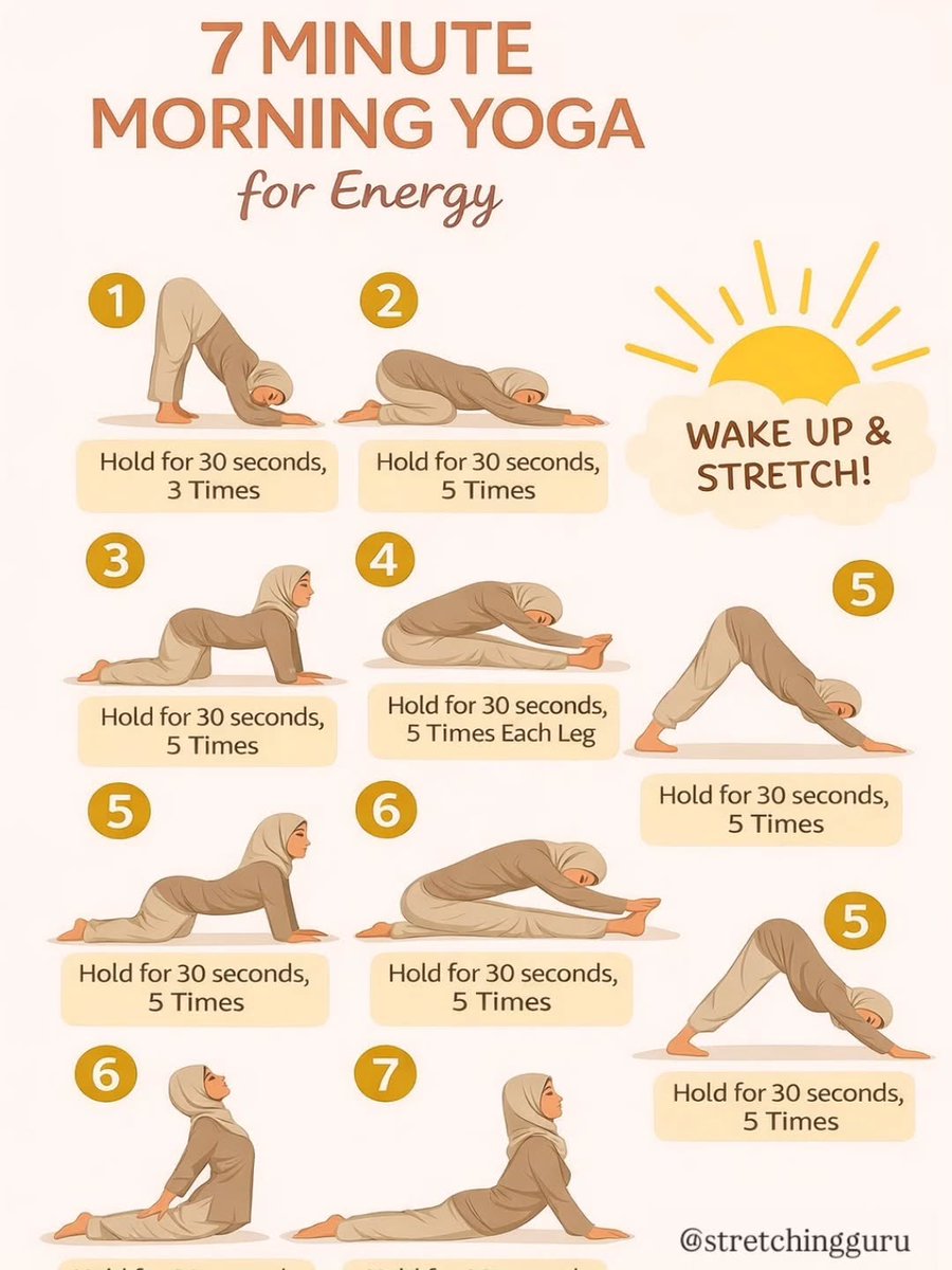 7 MINUTE MORNING YOGA FOR ENERGY 🧘🏻‍♀️