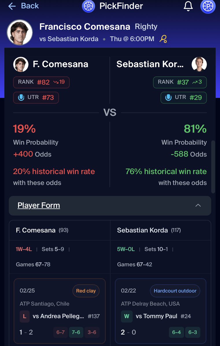 PickFinder tweet media