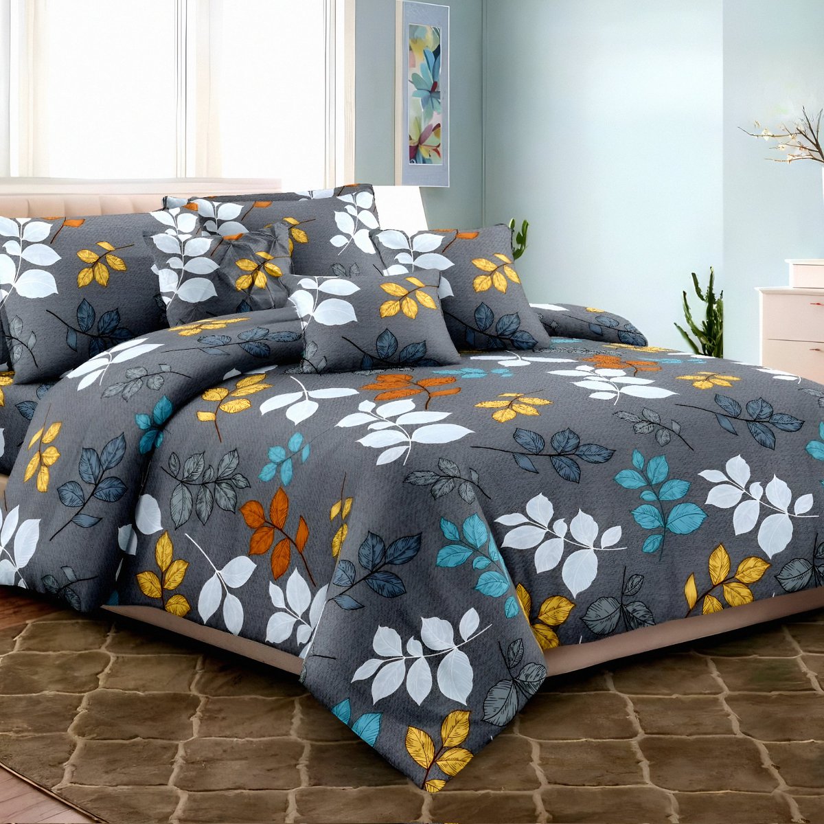 marjan3x's tweet image. Upgrade your bedroom with our stylish Leaf Print Bedsheet Set 🌿🛏️
Soft, comfortable, and designed to add a modern touch to your space. Comes with matching pillow covers and perfect for everyday luxury sleep.

#Bedsheet #BeddingSet #HomeDecor #BedroomStyle #LuxuryBedding
