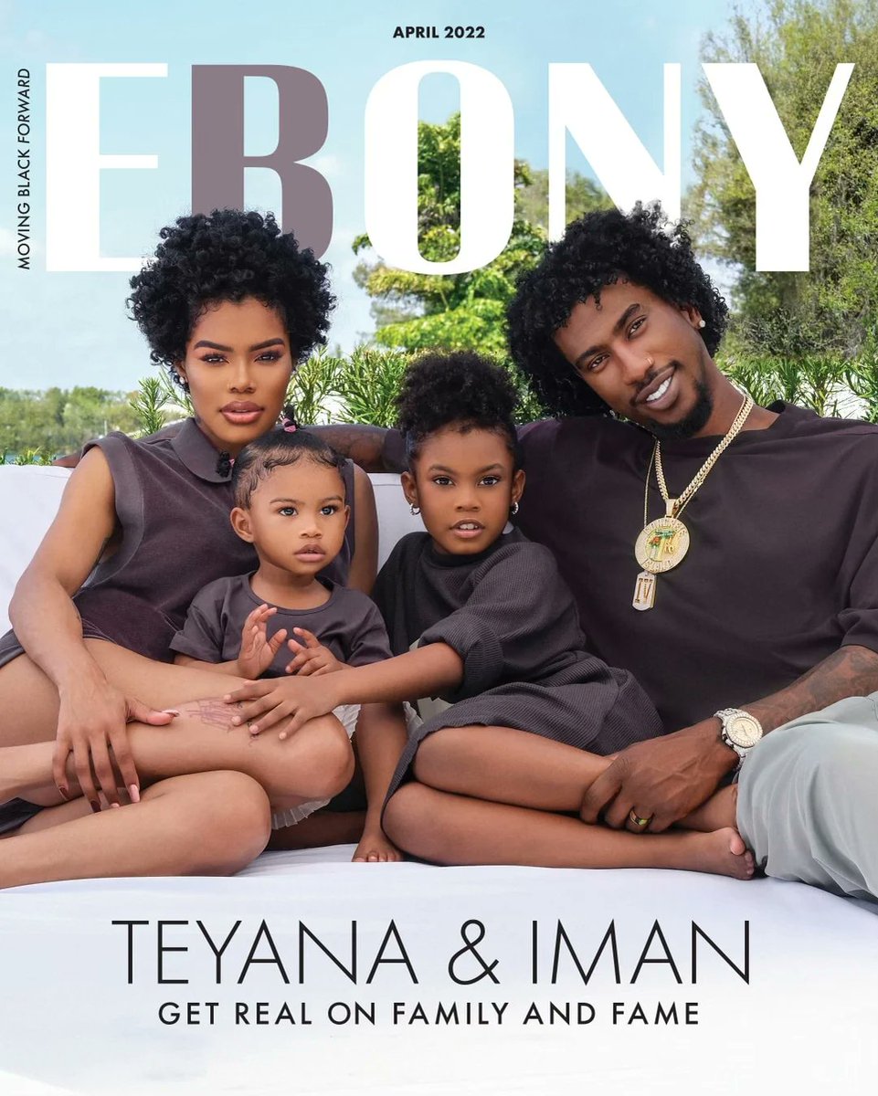 Jabz_CFC's tweet photo. When two beautiful people create beautiful children: Iman Shumpert and Teyana Taylor were a gorgeous family. 
This EBONY magazine cover ate.💯 https://t.co/Dl7u7sUuik