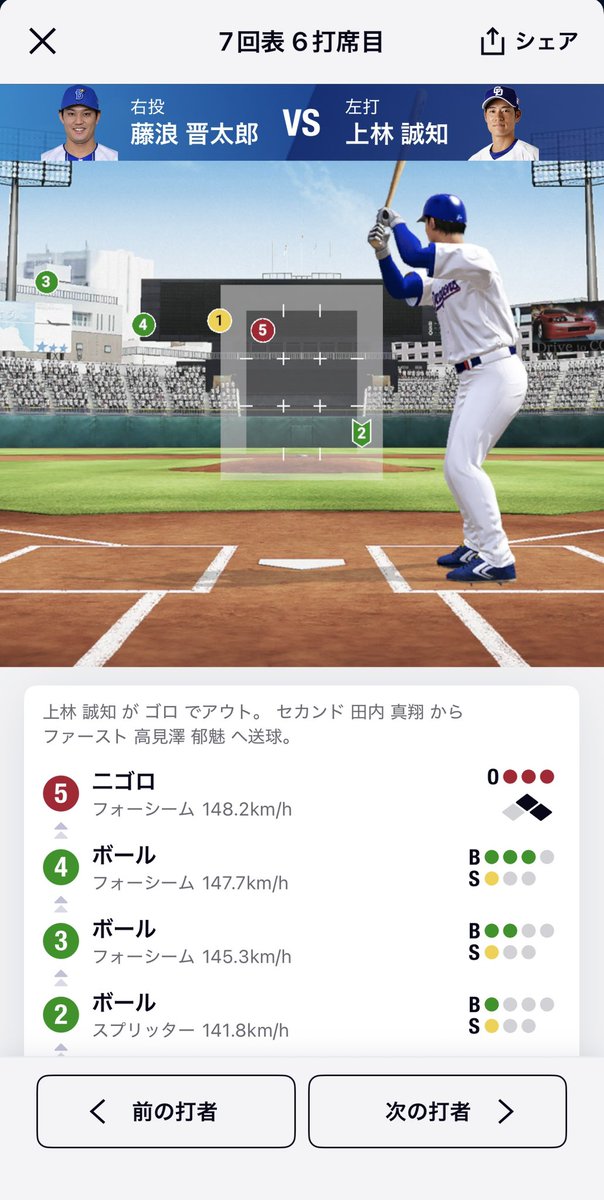 akemibrazil's tweet photo. これが横浜DeNAベイスターズに所属する
プロ野球選手藤浪晋太郎の1イニングの投球です。
※なおこの投手相手に左打者を並べると、なぜか横浜ファンに煽られます。 https://t.co/AGUtLGUTiM