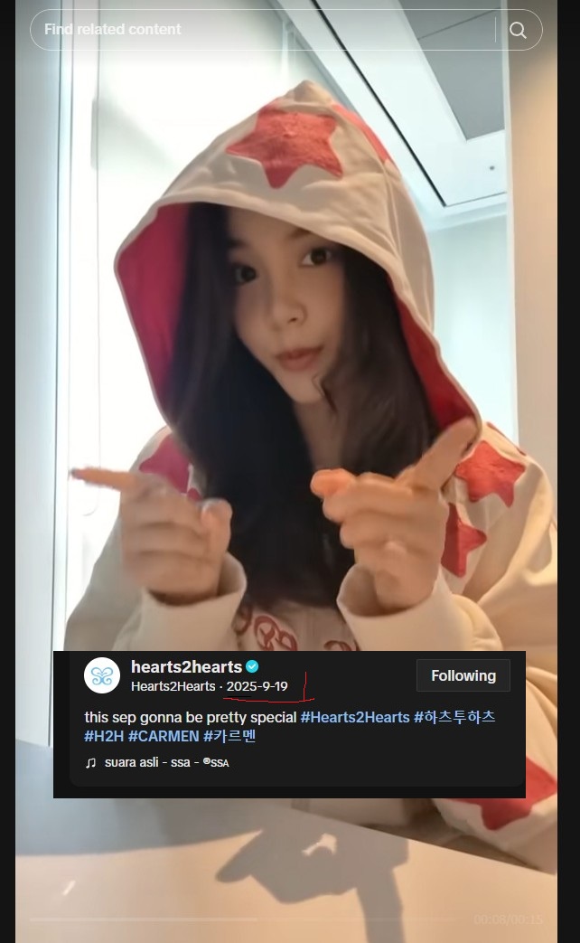 mfrblog's tweet image. ‘RUDE!’ Recording BH2ND 
filming recording RUDE di bulan september 2025 :
 - baju Yuha 
- Jaket Carmen
 - rambut Stella 
 #hearts2hearts #h2h #RUDE