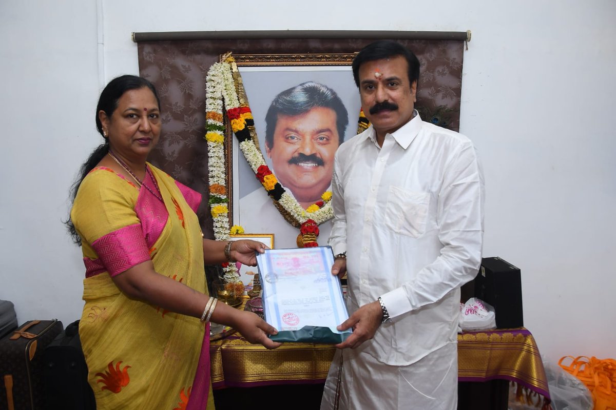 Premallatha Vijayakant tweet media