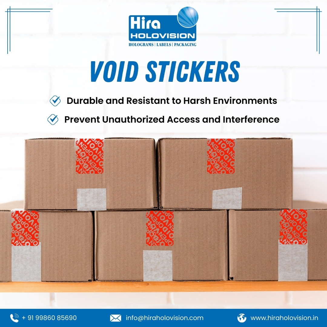 HHolovision's tweet image. Safeguard products &amp;amp; documents with Hira Holovision Void Stickers tamper-evident protection that deters unauthorized access &amp;amp; preserves integrity, even in tough conditions.

Visit: hiraholovision.in/products/void-…

#HiraHolovision #VoidStickers #TamperProof #ProductSecurity #DurableLabels