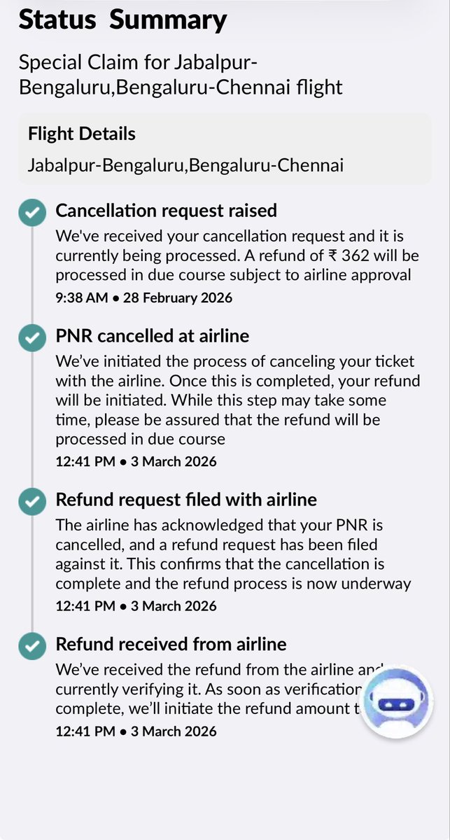 sawla009's tweet photo. @IndiGo6E @makemytrip when cancelled under medical emergency full refund is suppose to  be provided I have received just 300 rupees, I will be bound to raise concern to @DGCAIndia if this is not been addressed https://t.co/g2PkoEtDTh