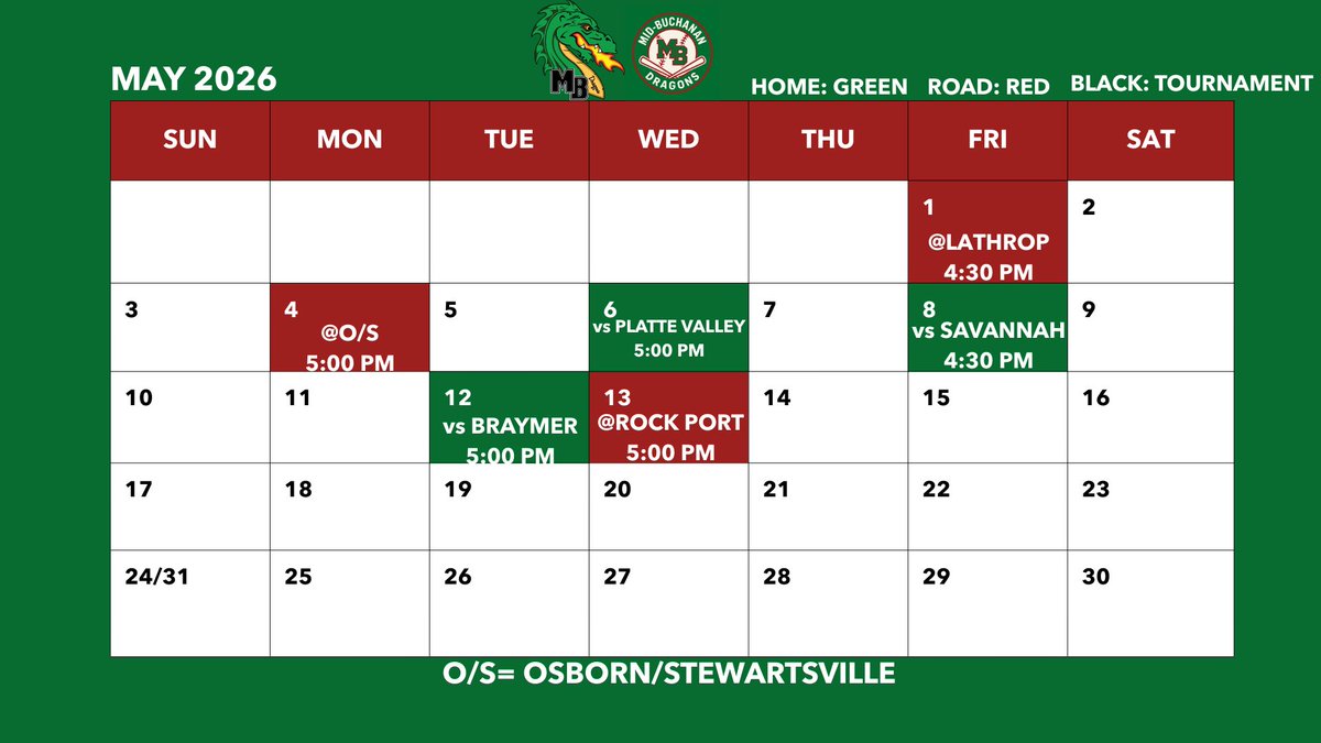 Mid-Buchanan Dragons Baseball tweet media