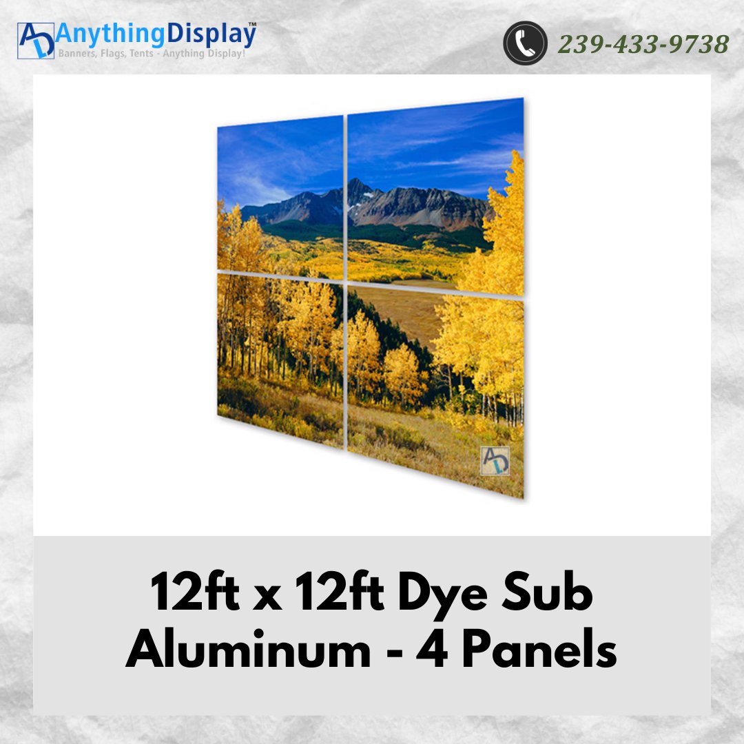 anythingdisplay's tweet image. Go big with your brand.
 12ft x 12ft Dye Sub Aluminum – 4 Panels creates a bold, professional event backdrop.

Shop now 👉 
anythingdisplay.com/ds-al-12x12

#anythingdisplay #tradeshow #eventdisplay #branding #boothdesign #exhibits #marketinggear