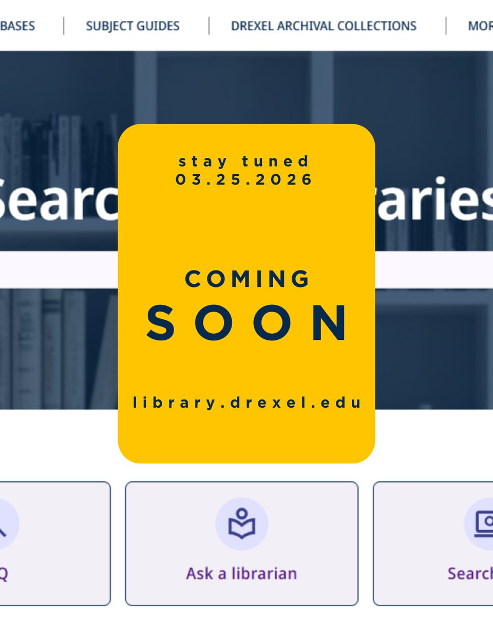 Drexel Libraries tweet media