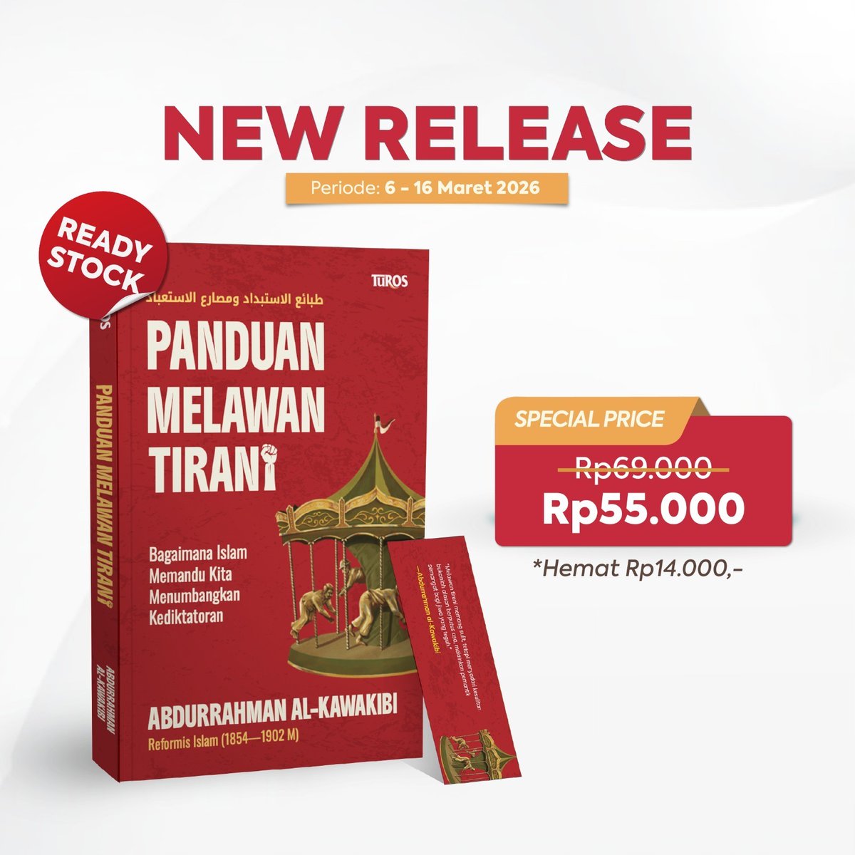Panduan Melawan Tirani (Soft Cover)
Bagaimana Islam Memandu Kita Menumbangkan Kediktatoran 

Bisa kamu dapatkan bukunya di 

web >> bukabuku.com/browses/produc…

Shope >> shopee.co.id/Promo-Buku-Pan…

@klubbuku <a href="/turospustaka/">Turos Pustaka</a>