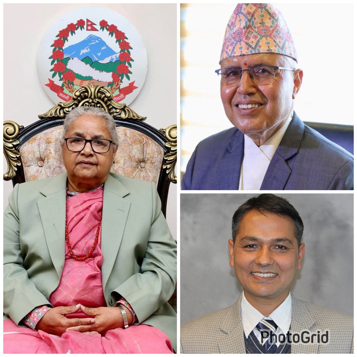 ManaviPaudel's tweet photo. निर्वाचन परिणाम अगावै जीत हासिल गरेका ब्यक्तित्वहरु👇

धेरै तिरबाट असम्भव मानेको निर्वाचनलाई तोकिएको मिति र समयभित्रै गराउन सफल रहेर नेपालको शिर उचो बनाउने कर्मका असली हकदारहरुलाई असिम श्रद्धा🙏🙏 https://t.co/G80Xp55VzI