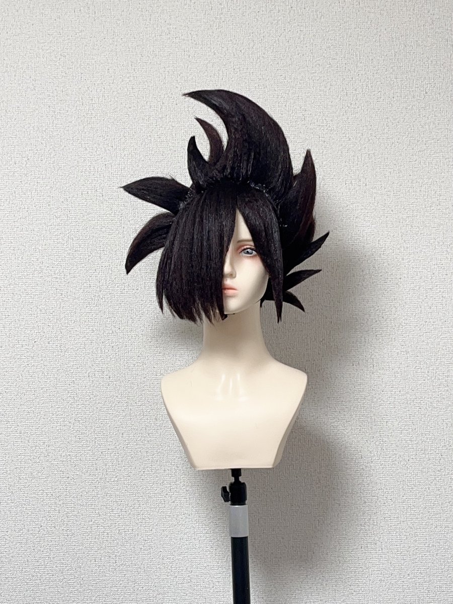 アトリエぴよ様に大好きな大好きなブラックさんのコスプレウィッグ製作