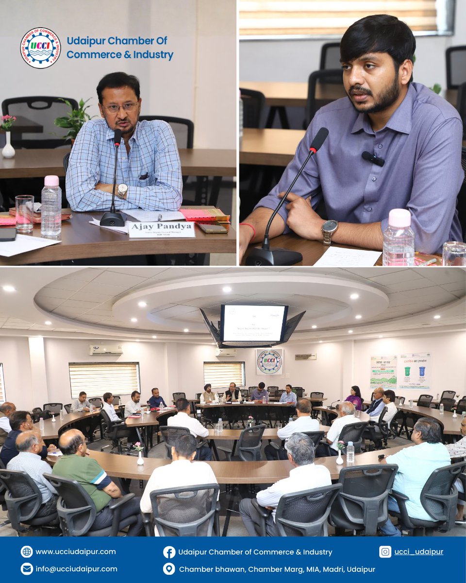 Udaipur Chamber of Commerce & Industry tweet media