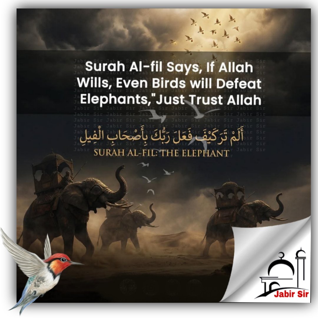 Everything is possible for Allah. Just trust.
#lifelessons 
#jabirsir 
#islamquote