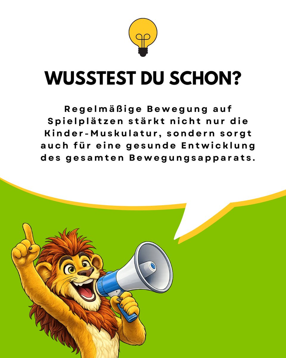 KinderSpielLand's tweet photo. Wusstest du schon...? 

Regelmäßige Bewegung auf Spielplätzen stärkt nicht nur die Kinder-Muskulatur, sondern sorgt auch für eine gesunde Entwicklung des gesamten Bewegungsapparats.

Im KSL wird Bewegung zum Abenteuer - kommt vorbei🤸‍♀️

#KinderspiellandGoerlitz #rosenhof #goerlitz https://t.co/T6u0Vrg8q5