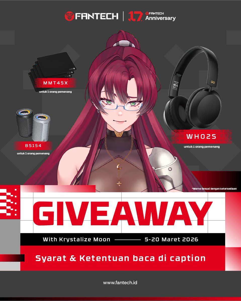 #krysinfo
HALO GUYSS!
AKU LAGI COLLAB SAMA FANTECH NIH 😎
FANTECH LAGI ULTAH DAN MAU BAGI BAGI GIVEAWAY BUAT KALIAN
AYO IKUTAANNN!!! 

Info semua ada di Instagram aku yaaa
instagram.com/p/DVfkj6AAAa8/…