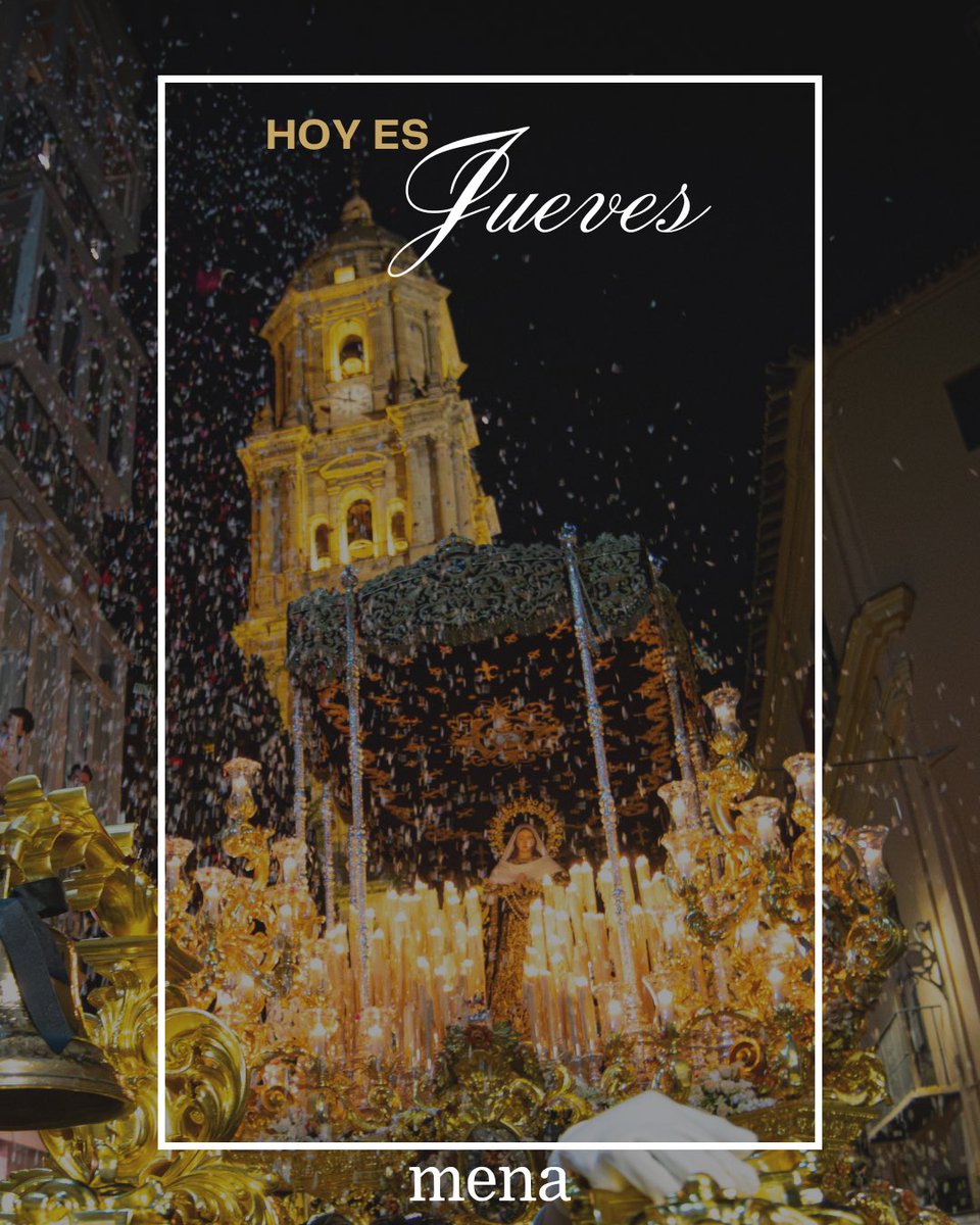 ⚫️ 𝗛𝗢𝗬 𝗘𝗦 𝗝𝗨𝗘𝗩𝗘𝗦

Descontando días para que los pétalos vuelvan a marcar su paso. 

#CofradíasMLG #Mena2026