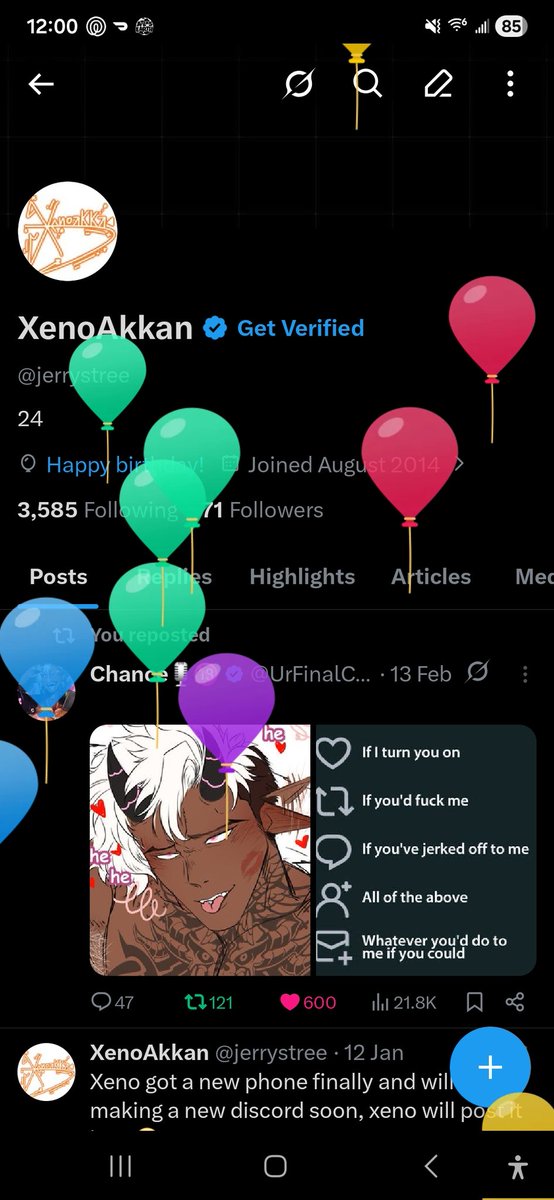 jerrystree's tweet photo. Xeno is old once again😌 https://t.co/zMOpaZbNqn