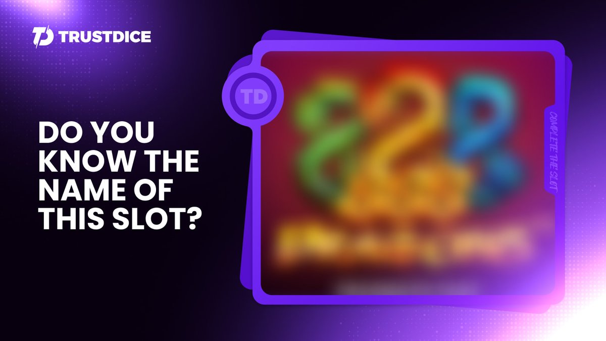 TrustDice's tweet image. It's #TriviaThursday!
Do you know the name of this slot?

💜 Like 
🔁 Repost
💬 Leave your answer &amp;amp; username in the comments below

One correct guesser will be randomly selected tomorrow and will get an $10 prize!

#FunAndGames #TRUSTDICETRIVIA #TrustDiceFun
