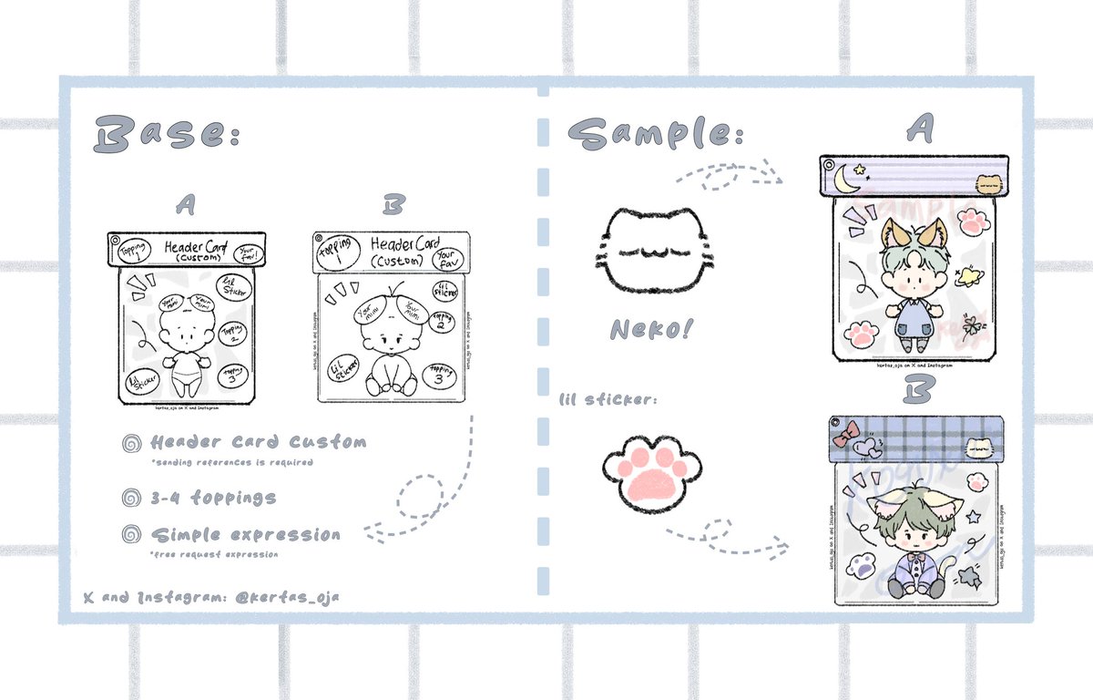 ʏᴜᴋᴏᴡ˖Ი𐑼⋆ ych chibi comms open🍀 tweet media