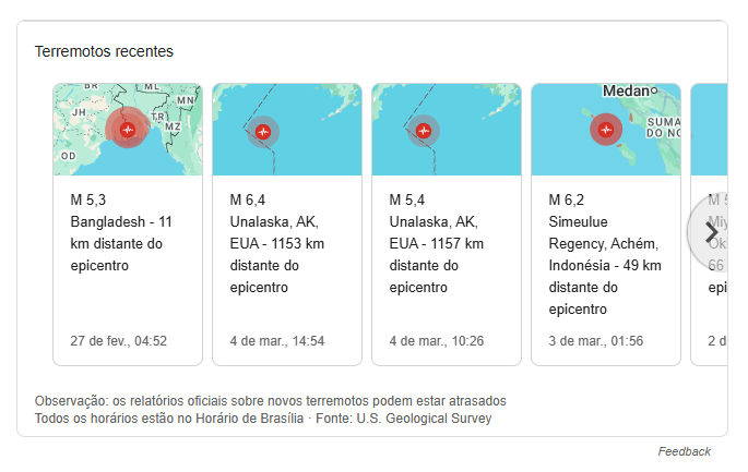 ========================================
| Terremotos - Geography | Patch: 05.03.2026 04:08:AM

[SOURCE]-[HOST]: google.com/search?q=terre…

| Terremotos - Recentes | Hoje = 05.03.2026 |
========================================