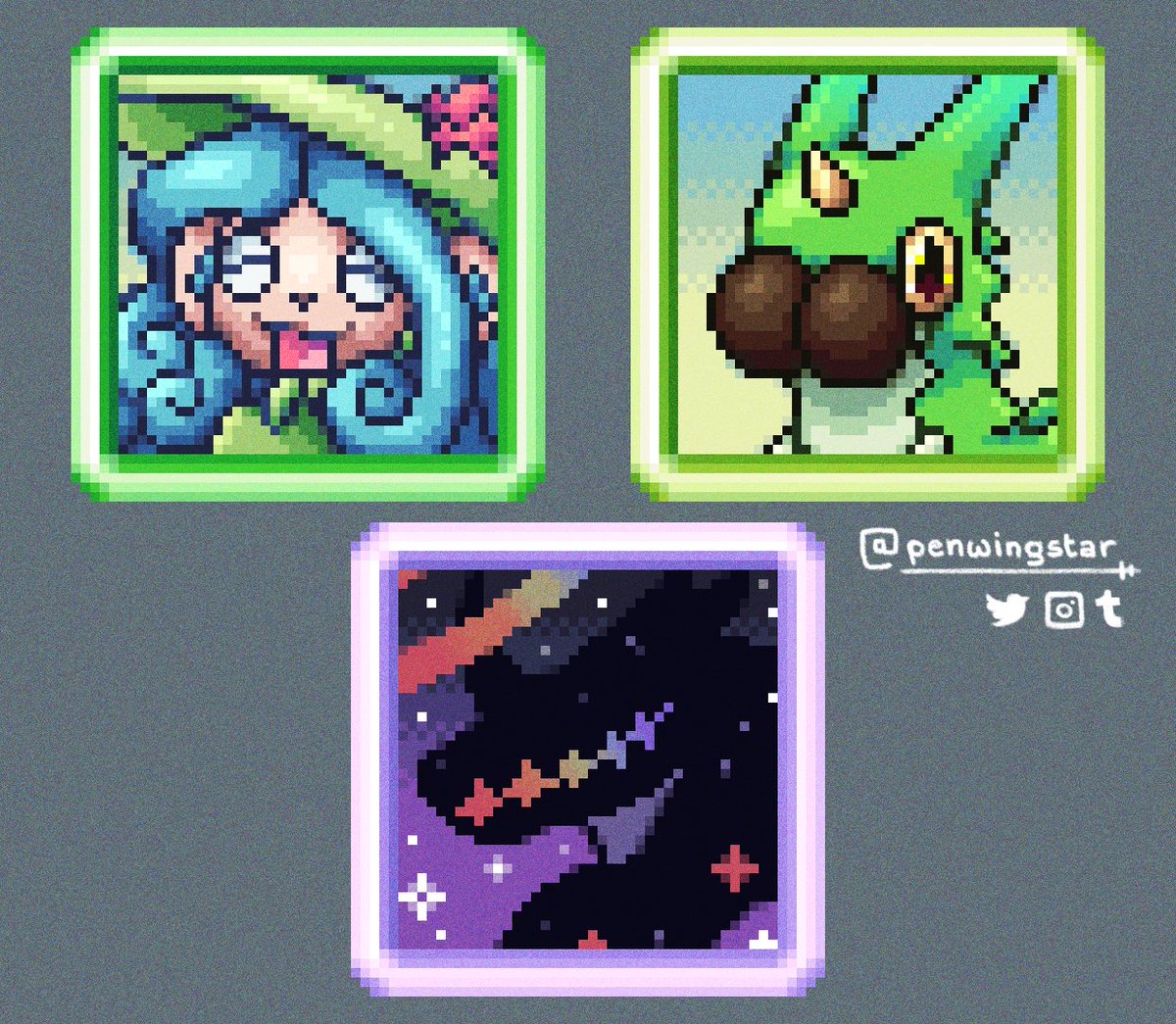 🍉📼 Pen 👾🩵💜 // COMMS OPEN 📌 tweet media