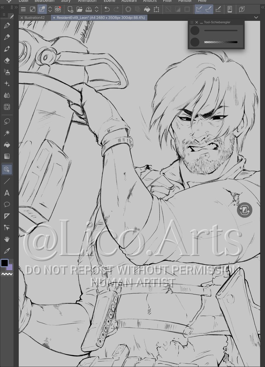 I AM STILL ALIVE!
Life’s just been kicking my ass lately 😭
I know I still have a ton of #WIPs waiting, BUT #ResidentEvil9 completely dragged me in.
&amp; did you SEE #Leon?! 😌👏
That man… I had no choice. I had to draw him. 😭❤️✨
#ResidentEvilReqiuem
#residentevilleon