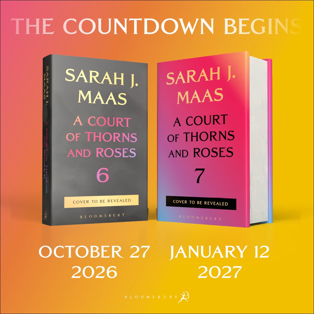 PreviouslyBook's tweet photo. #ACOTAR 

💥BOMBAZO💥

¡YA ES OFICIAL!

Sarah J Maas y @BloomsburyBooks confirman fechas para el sexto ¡y el séptimo! libro de la saga.

El 27 de OCTUBRE llegará ACOTAR 6 y el 12 de ENERO, ACOTAR 7. 

La publicación no confirma los rumores de la novella corta. https://t.co/n0KkVP7g8P