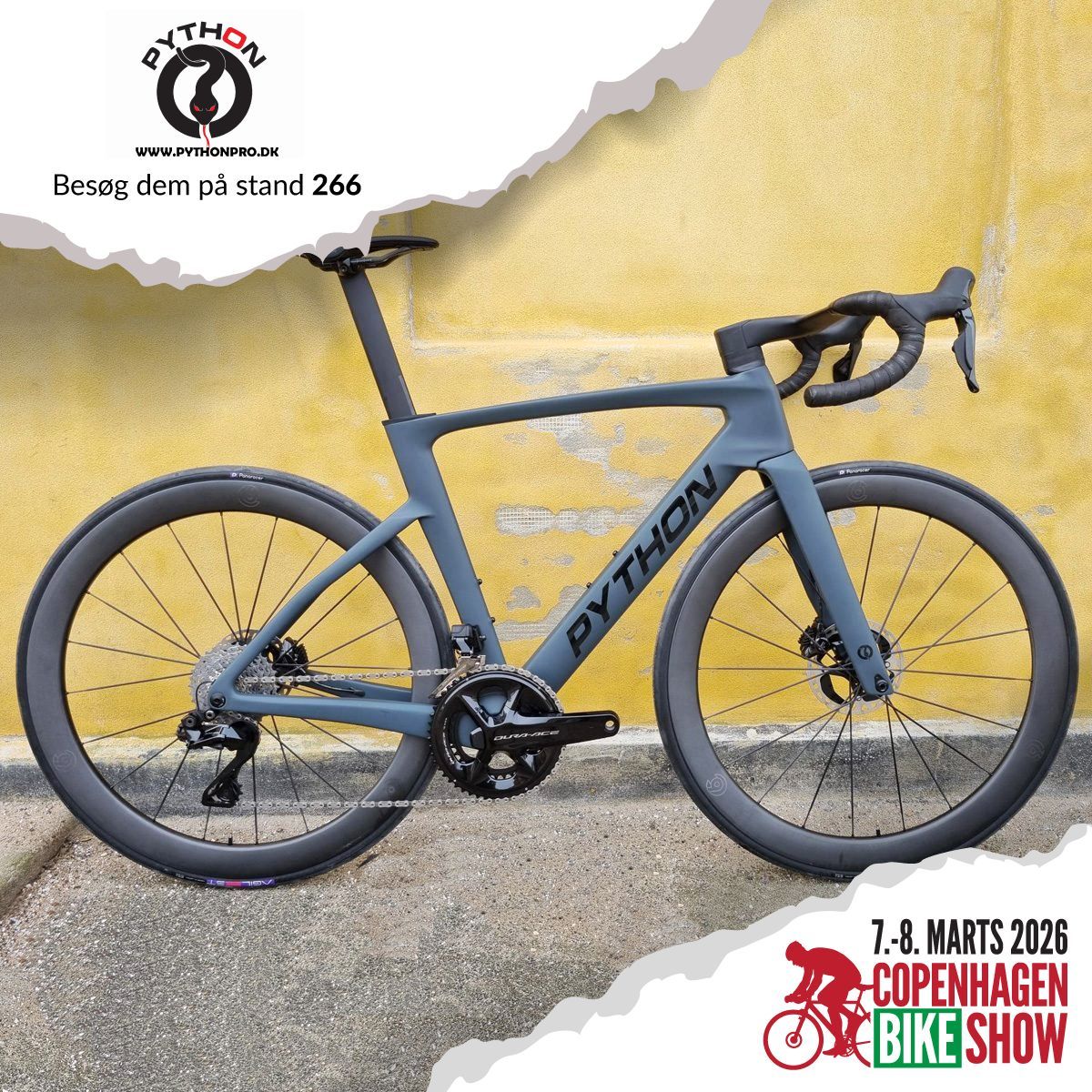 Oplev vores lækre CITIUS racerpå CPH Bikeshow i Lokomotivværkstedet. 

Vores absolut hurtigste racer med vindtunnel optimeret aerodynamik og bygget af den stiveste og mest responsive Ultra High Modulus carbon anvendt i cykelindustrien til dato. 

Kig ind på vores stand 266