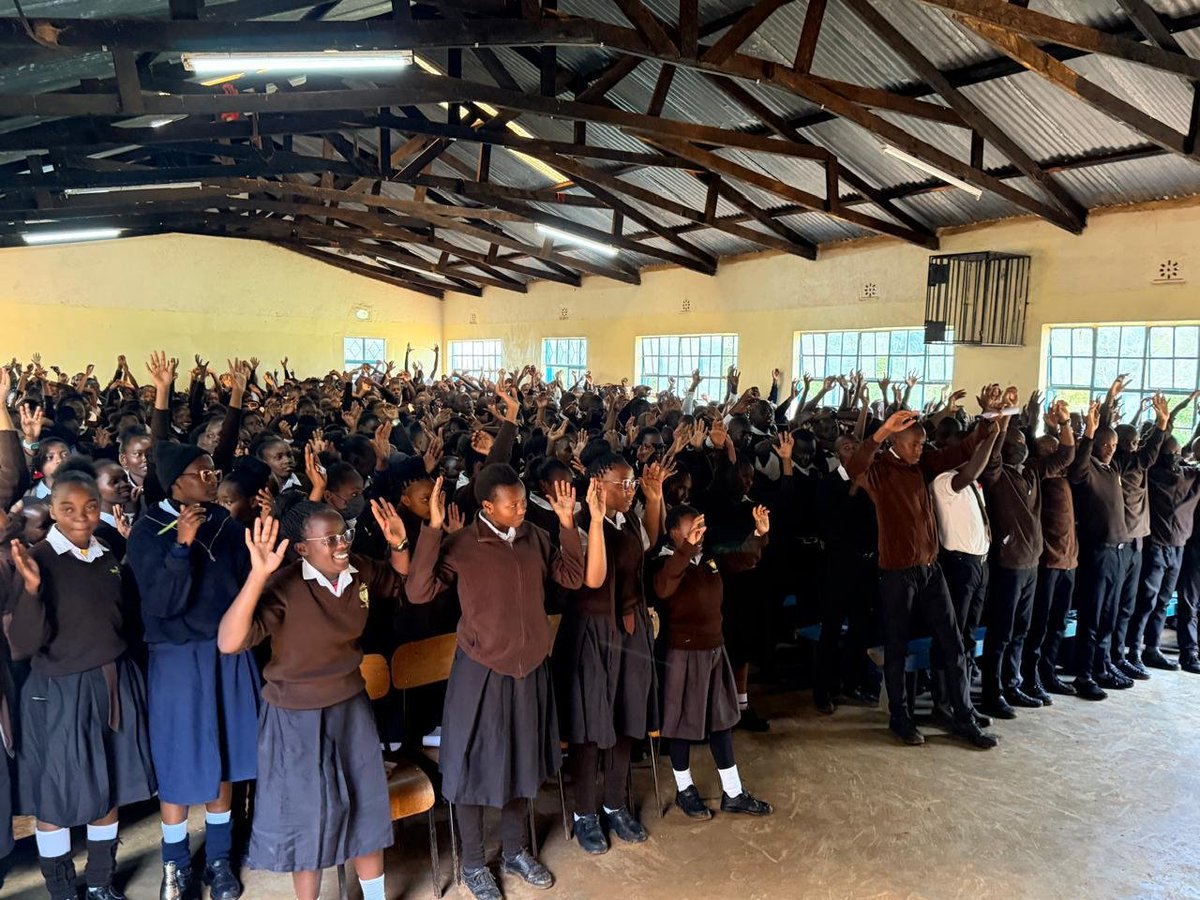 NACADAKenya's tweet photo. 📚💪 400+ STUDENTS STRONG: NYERI MAKING MOVES!

Continuing with our 14-day prevention program at Wamutitu High School, Mukurweini!

We equipped students with:
✅ Life skills
✅ Refusal skills
✅ Essay Competition info ✍️
✅ National Prevention Guidelines

Empowering youth = Empowering Kenya! 🇰🇪✨