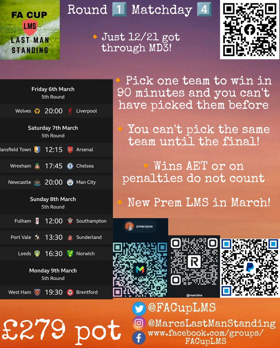🏆 FA Cup LMS 🏆 tweet media