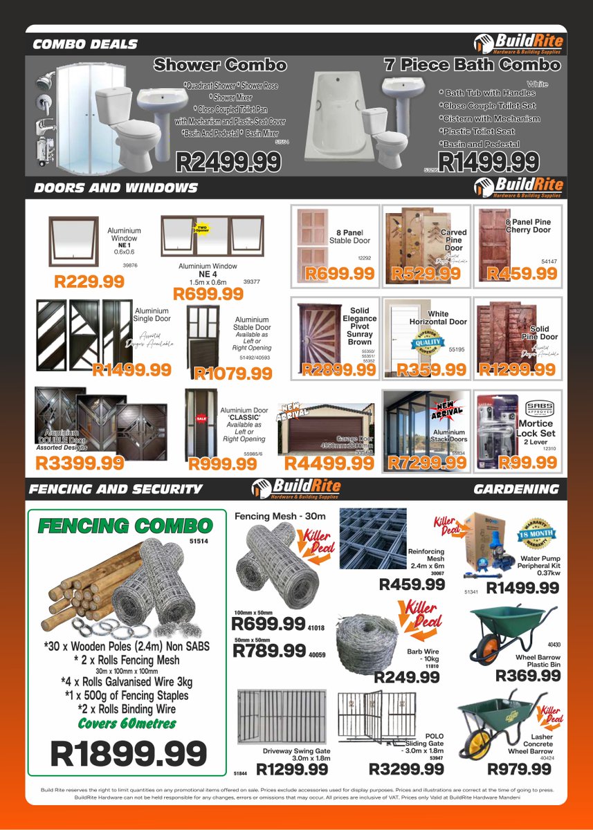 BuildriteH's tweet image. BuildRite Hardware March Madness is now on at Mandeni... Are you ready for these Crazy prices and many more Amazing deals!!!😁

#buildritehardware #Mandeni #mandini #sundumbili #ilembe #ilembedistrict #4490