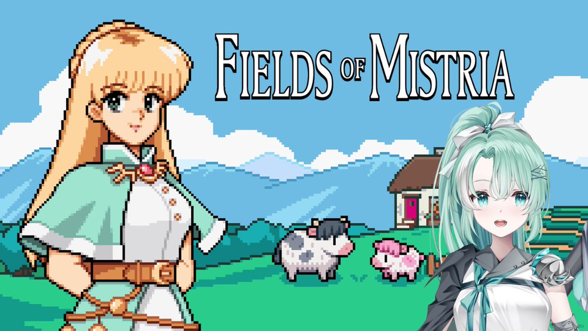 ProjectVNS's tweet photo. [Fields of Mistria] oh how i've missed this game ( + new update hype!!) #4 🌿
|3/5| ⏰ 8:30 PM PST / 11:30 PM EST
📺: https://t.co/l60G4YxQea
👾: https://t.co/La9hF9GhJ9
🏷️: #vtuberen #vtuber https://t.co/AvwkeB70Cc