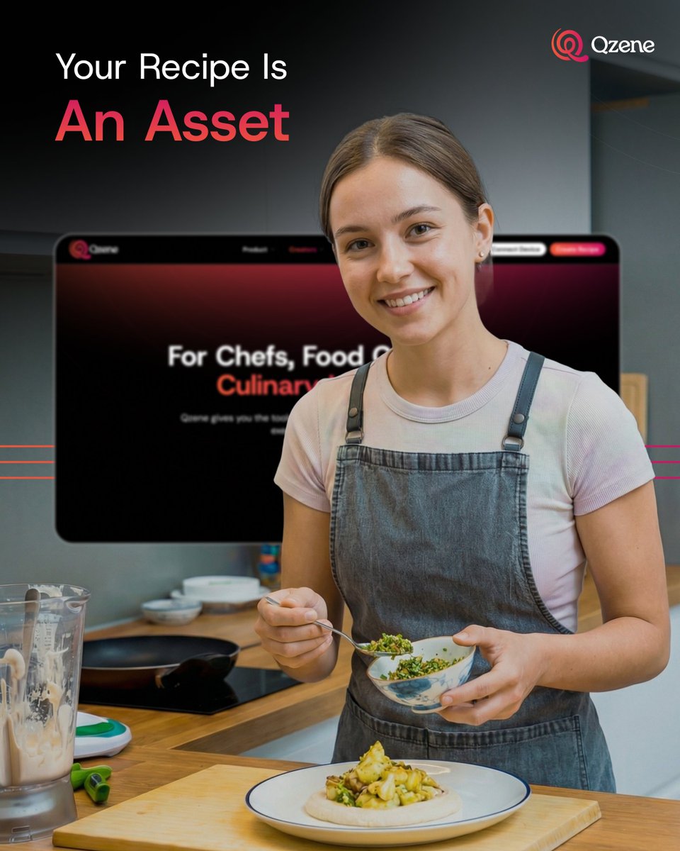 Qzeneofficial's tweet photo. What if your recipe could earn for you?

Qzene enables:

✔ Recipe publishing
✔ Marketplace distribution
✔ Scalable reach

Food creativity becomes digital property.

#Qzene #recipeapp #recipecreator #homechef #recipemarketplace #culinaryinnovation #cookingpassion #recipesharing https://t.co/pM4SaJd6V1