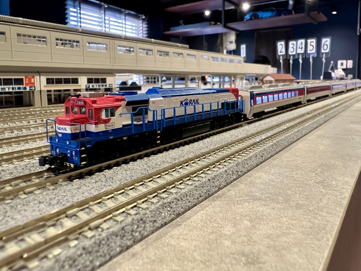 韓国鉄道公社（KORAIL）7400型ディーゼル機関車牽引ムグンファ号です！🇰🇷