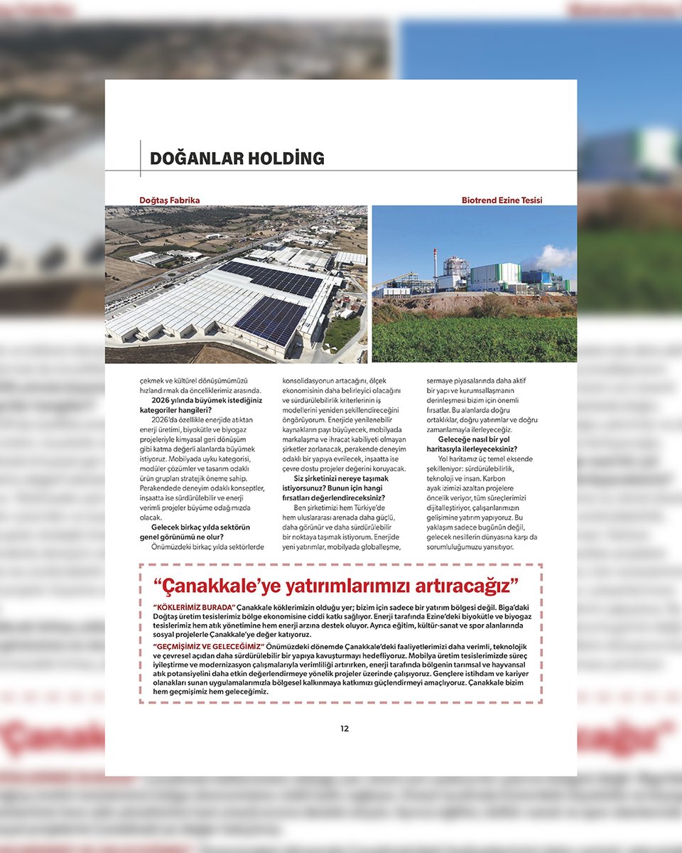 Doğanlar Holding tweet media