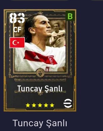 O GELİYOR 🔥

•Tuncay Şanlı 

#eFootball