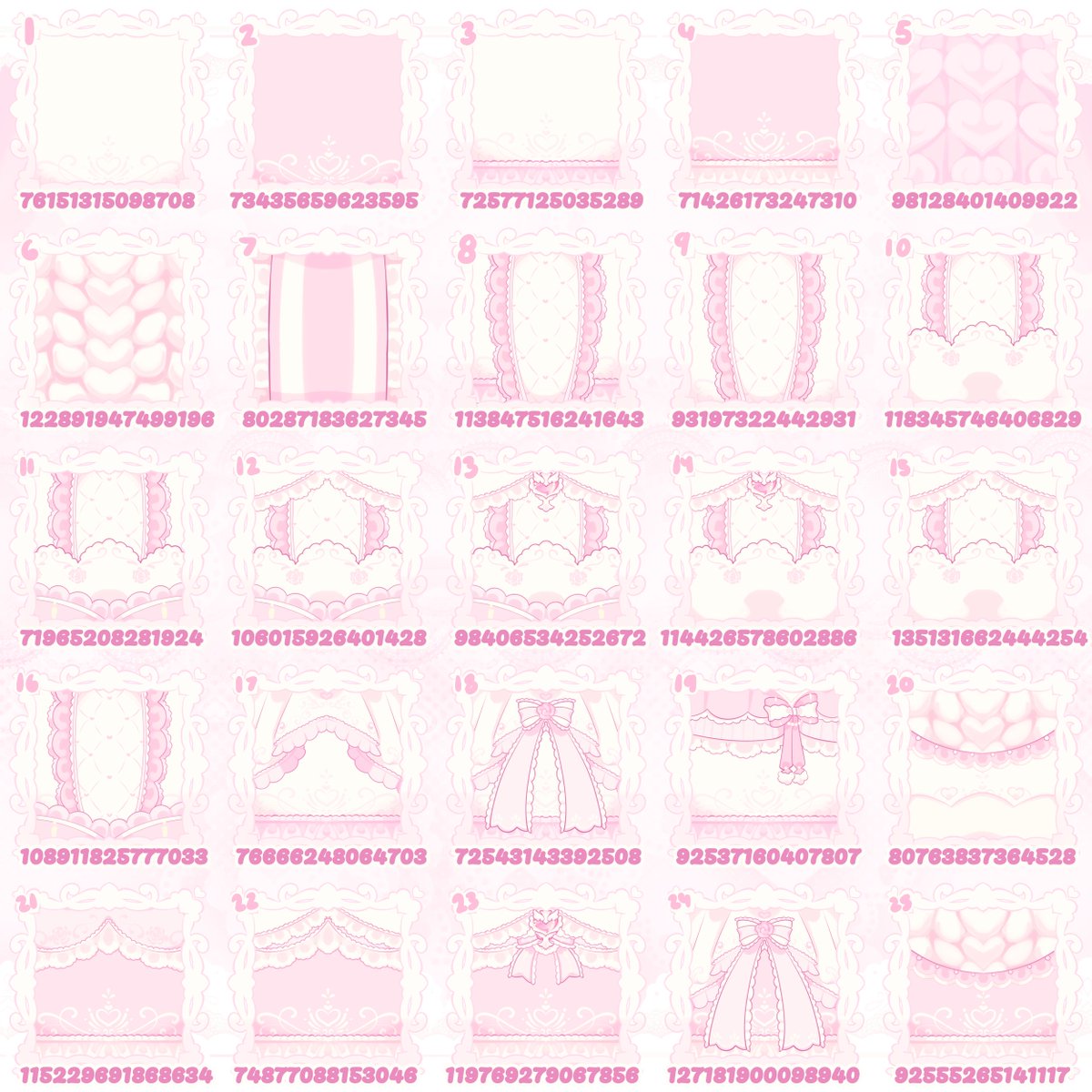 XxFawned_RosexX's tweet photo. 🌸Froggy-over Sweet Rose Cake Patterns 👛
🌷45 Patterns for you to use🦢

Codes, Legacy Patterns, and extra info in reply's https://t.co/IXXUaXQLAp
