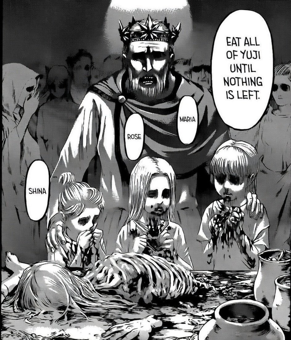 borgirqing's tweet image. Yuji plans on using his fingers to make the next generation heavenly restricted humans.

Yep its Attack on Titan baby!

#ModuloSpoiler #JujutsuKaisenModulo