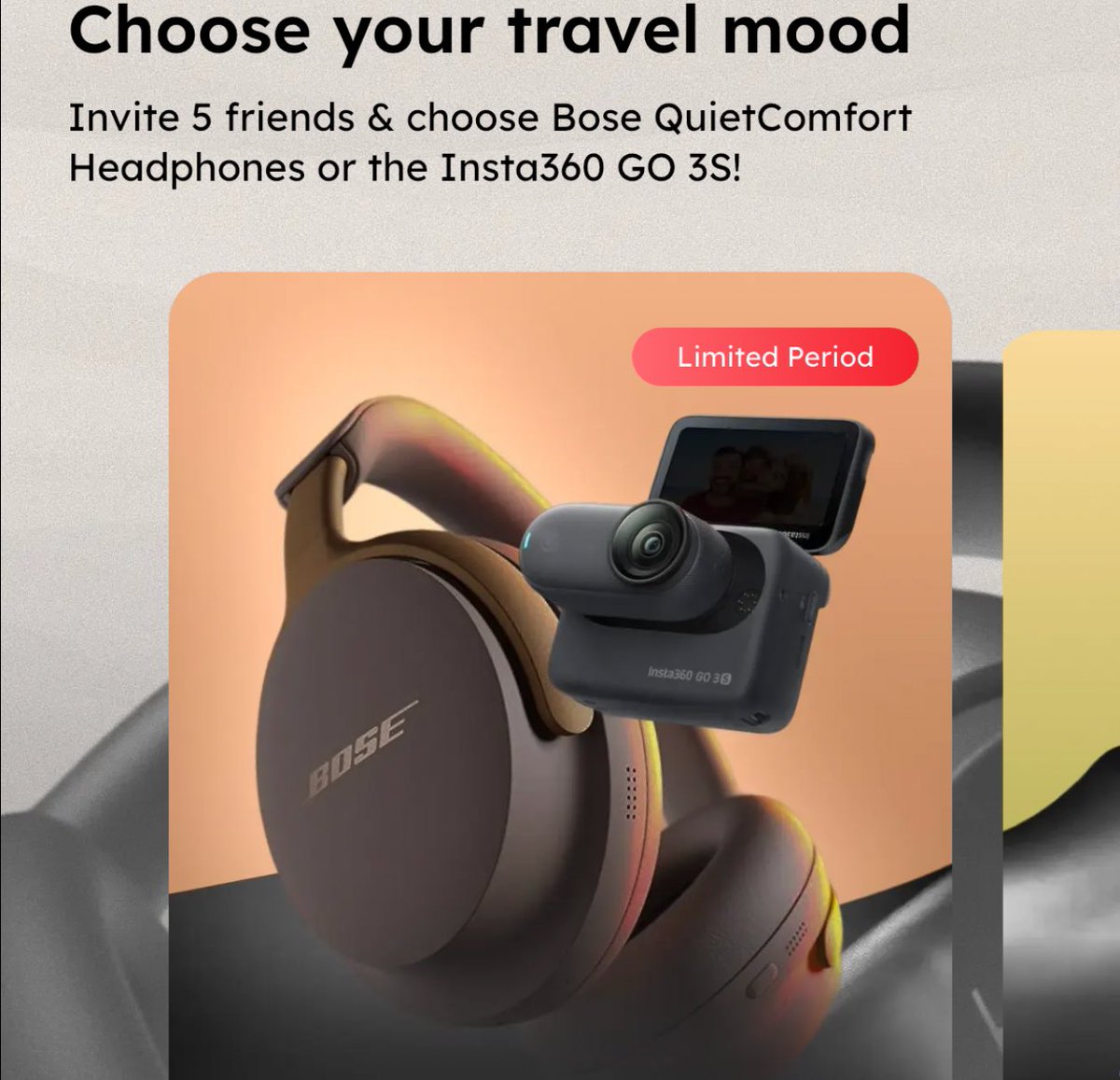 AmazingCreditC's tweet photo. 🚀 New Scapia Referral Offer

Refer 5 friends and get Bose QuietComfort Headphones or Insta360 GO 3S.

Apply: https://t.co/THhUNKArlM

• 0% forex credit card
• Zero joining | Zero annual fees
• 2% base rewards
• Lounge access or ₹1000 airport shopping on ₹20K monthly spends https://t.co/9JtTjwDHPM