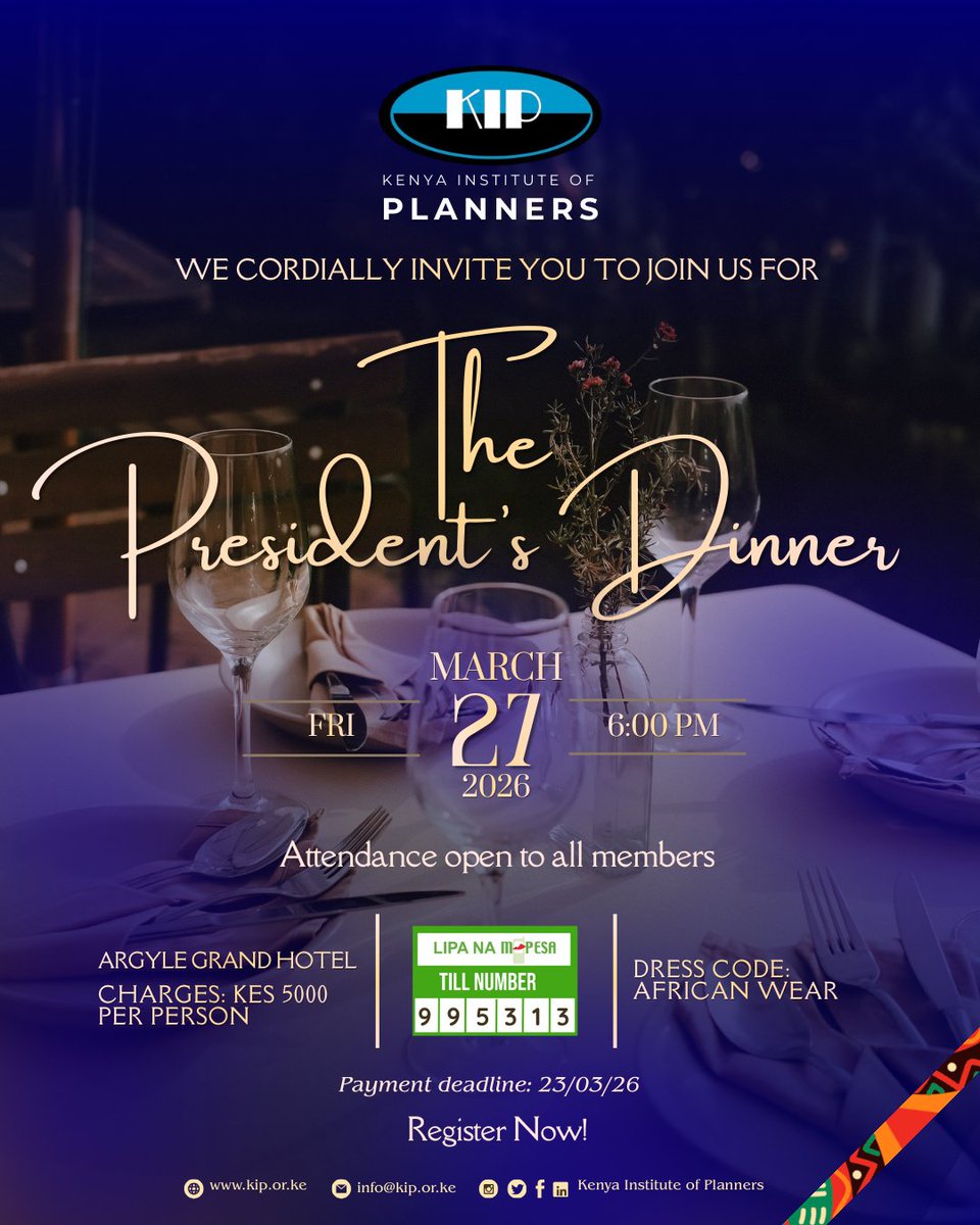 KENYA INSTITUTE OF PLANNERS tweet media