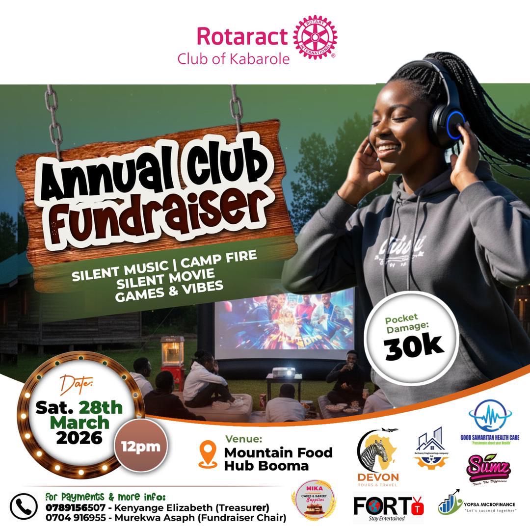 THE HIKERS’ ANNUAL FUNDRAISER IS BACKK!🔥

"IT'S TIME TO GET SILENTLY WILD! 🎧It’s official…We're takin' over Mountain Food Hub with MOVIES 🎥 and VIBES 🎶! 🕺 Pick your channel, pick your jam, and DANCE LIKE NO ONE'S LISTENING 💃! 

<a href="/Abaaladaviesmu1/">@Murungi_davies</a> <a href="/AsaphMurekwa/">Asaph .A. Murekwa♣️🇺🇬</a>