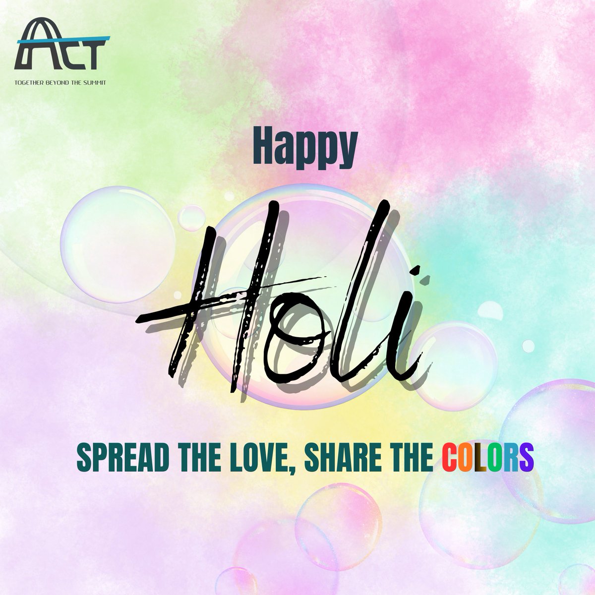 ACTPowerGlobal's tweet photo. Spread the love.
Share the colors.
Happy Holi! 🌈 https://t.co/ILqVquEszZ