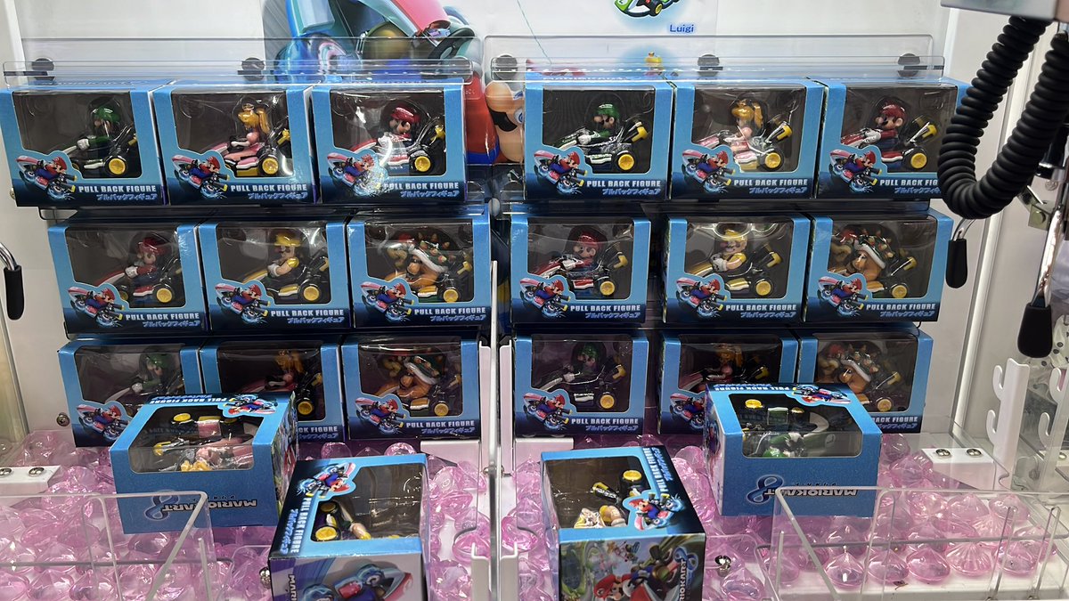 新しく投入しました景品です⭐️ #マリオカート #プルバック #フィギュア