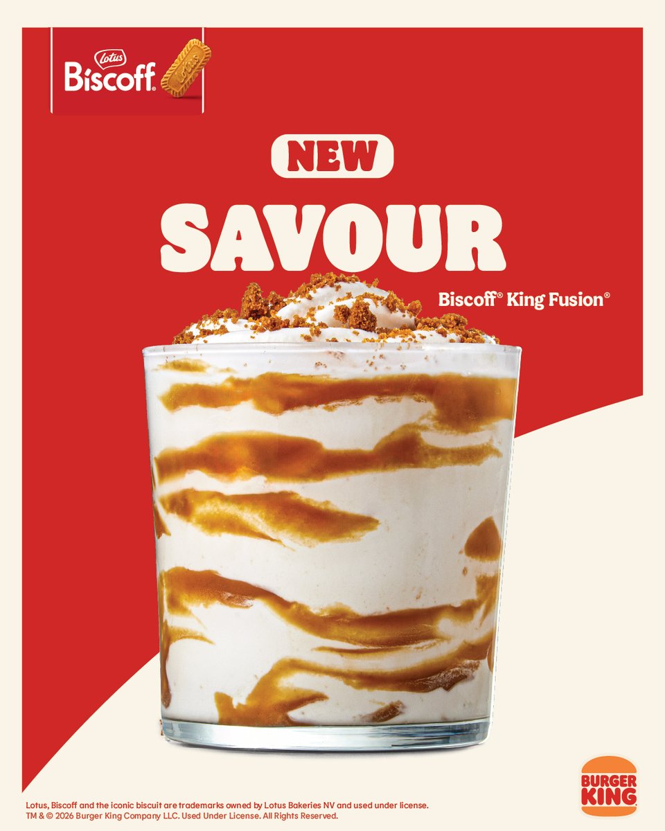 BurgerKingZA's tweet photo. The internet is obsessed and we get why 😍 The Biscoff® range is rich, creamy, crunchy and totally irresistible. Don’t miss the hype 🤎 Available at participating stores only! https://t.co/OrY6Iq6aXJ