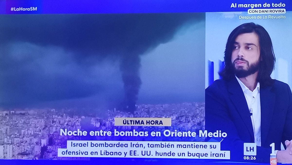 Mais um dia de propaganda da pró-imperialista na TV pública espanhola, com mais um bosta de comentador opositor iraniano repetindo asneiras contra o seu próprio país.