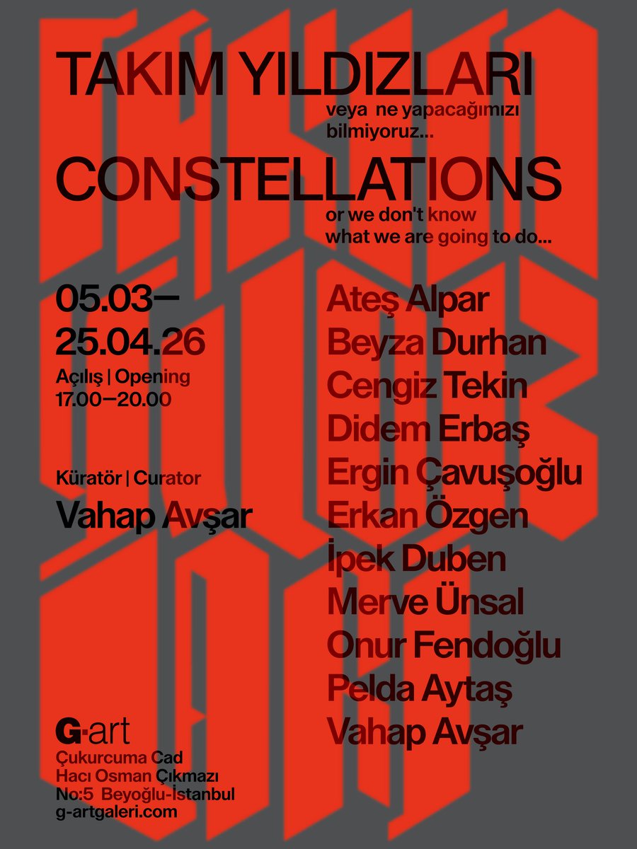 atesalparr's tweet photo. bugün, 18.00'da. yakınlardaysanız bekleriz. 
istanbul. @GaleriGart https://t.co/LzRY1NgQDf
