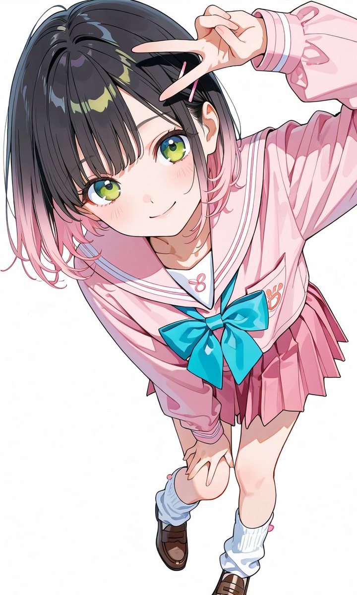 フォロワーさん4000名到達おめでとうございます🎉
ピンクのセーラー服で参加させていただきます💓
#おいでよAI学生服