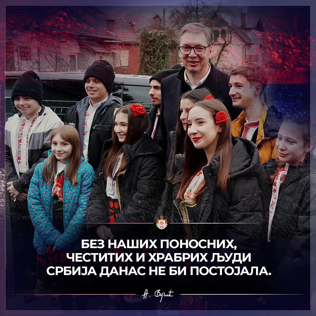 sns_srbija's tweet photo. Без наших поносних, честитих и храбрих људи Србија данас не би постојала. 🇷🇸🇷🇸🇷🇸 @avucic #Vucic #SNS #Srbija https://t.co/kIeqiA7MNx